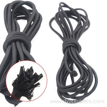 4mm Round Elastic Cord Black Braided Bungee Cord